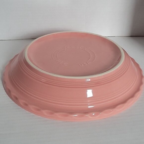 Fiestaware Fiesta CERAMIC Pie Plate Deep Dish Baker Baking Bake Bakeware Peony - Picture 10 of 17